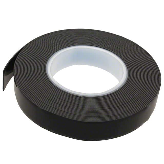 1/2-5-4929 TAPE DBL COATED BLACK 1/2"X 5YDS