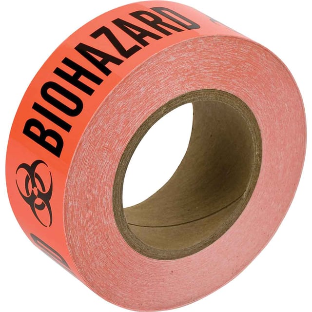 88051 B485,2"X36YDS,BLK/ORG, BIOHAZARD