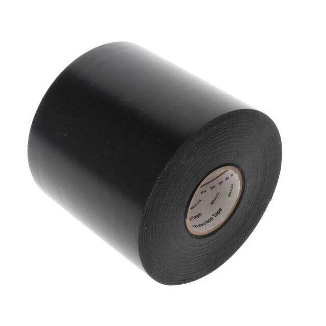 50-UNPRINTED-4X100FT TAPE PROTECTIVE BLK 4"X 33.3YDS