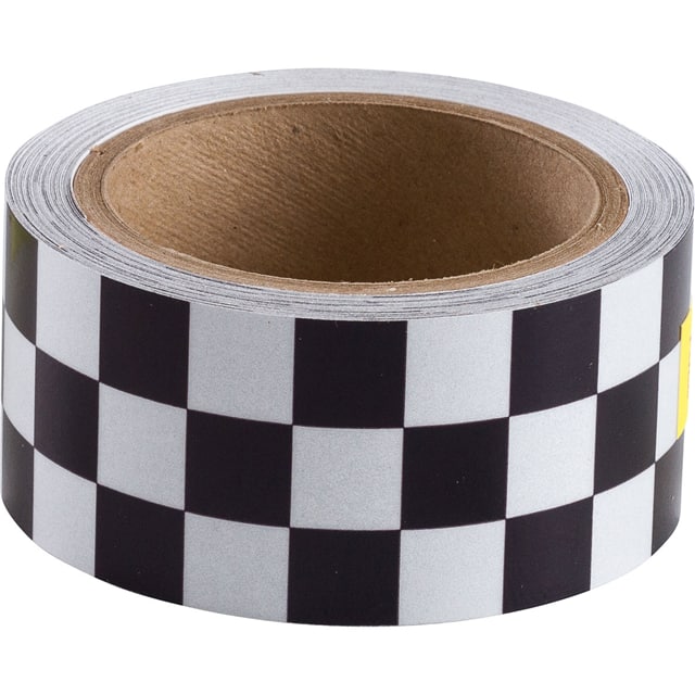 78136 W/C- 2"X10YD BLK/WHT CHECKED/CUA