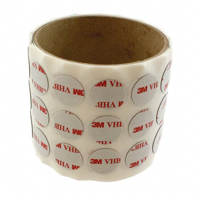 3M 4926 CIRCLE-0.75"-250 TAPE DBL COAT GRY 3/4" DIA 250PK