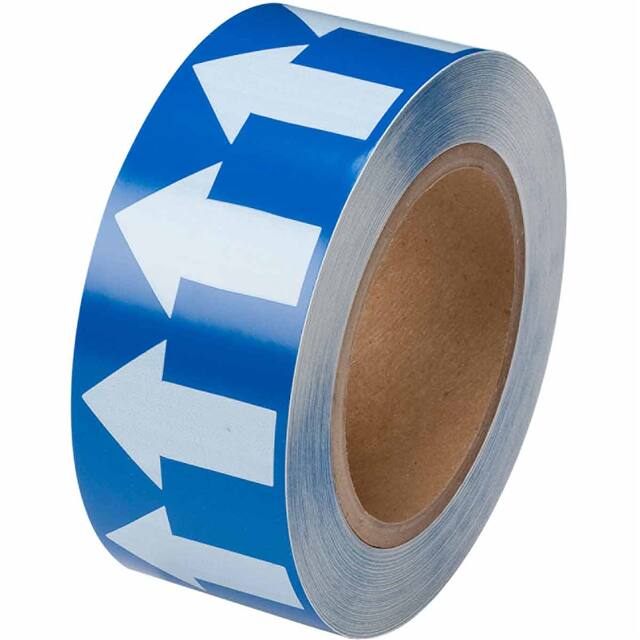 106174 B302 2"X30 YDS WHT/BLUE ARROW TA