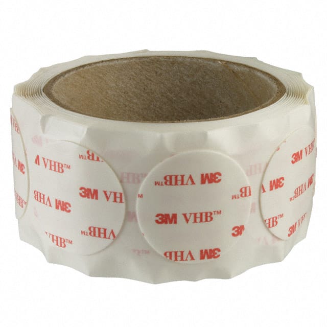3M 4930 CIRCLE-1.5"-100 TAPE DBL COAT 1 1/2" DIA 100PK