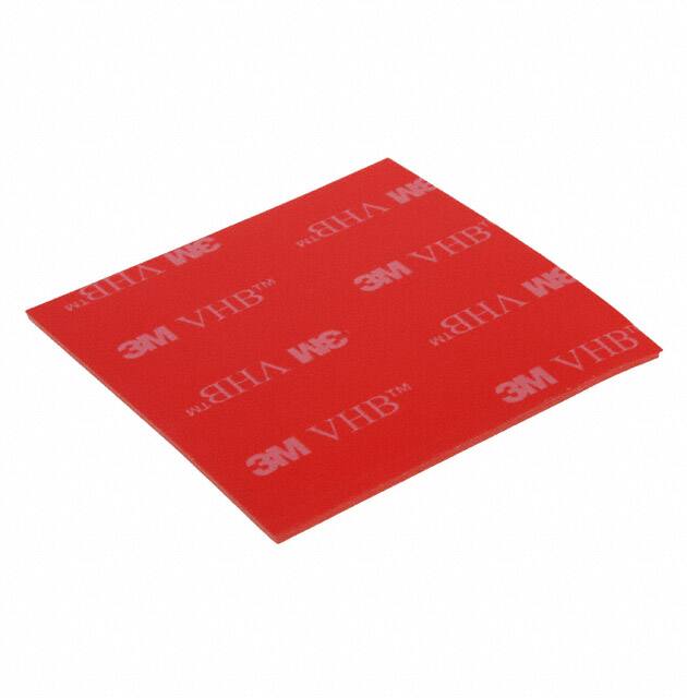 3M 4910 2"SQ-100 TAPE DBL COATED CLR 2"X 2" 100PK