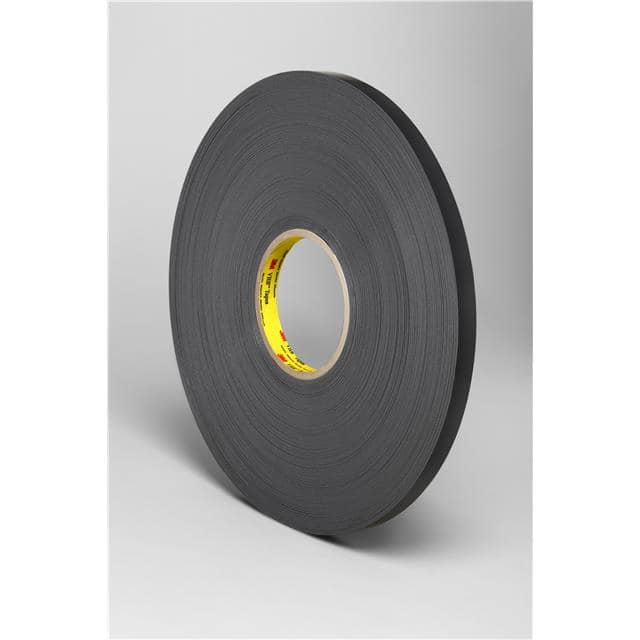 4929 1/4"X72YD 3M VHB TAPE 4929, BLACK, 1/4 IN