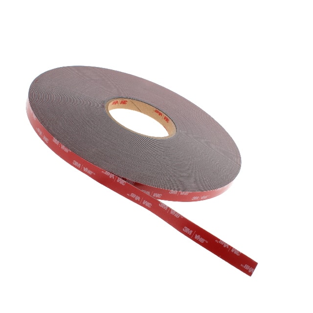 4947F(1/2"X36YD) TAPE DBL COATED BLK 1/2"X 36YDS