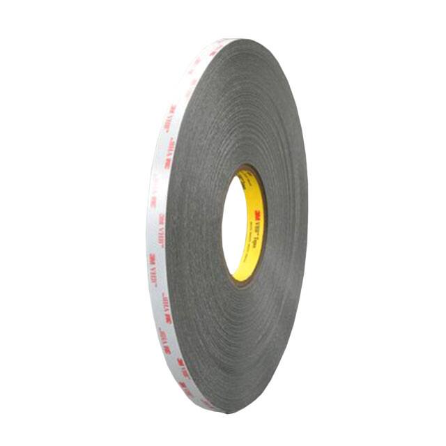 4936(1"X72YD) TAPE DBL COATED GRAY 1"X 72YDS