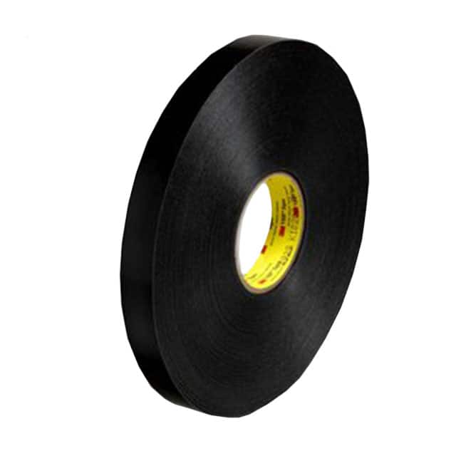 4929-BLACK-3/4"X72YD-BULK TAPE DBL COATED BLK 3/4"X 72YDS
