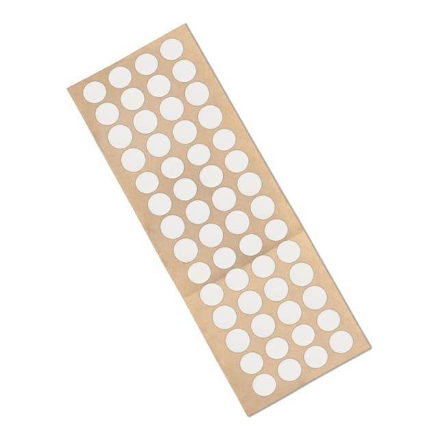 VF16W CIRCLE-0.5"-5 1/16" THICK WHITE DOUBLE COATED
