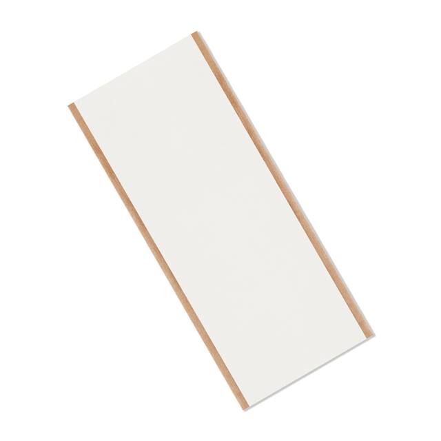 VF32W 3" X 10"-25 1/32" THICK WHITE DOUBLE COATED