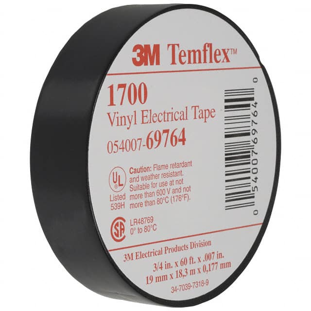 1700 TEMFLEX TAPE ELECTRICAL BLK 3/4"X 20YDS