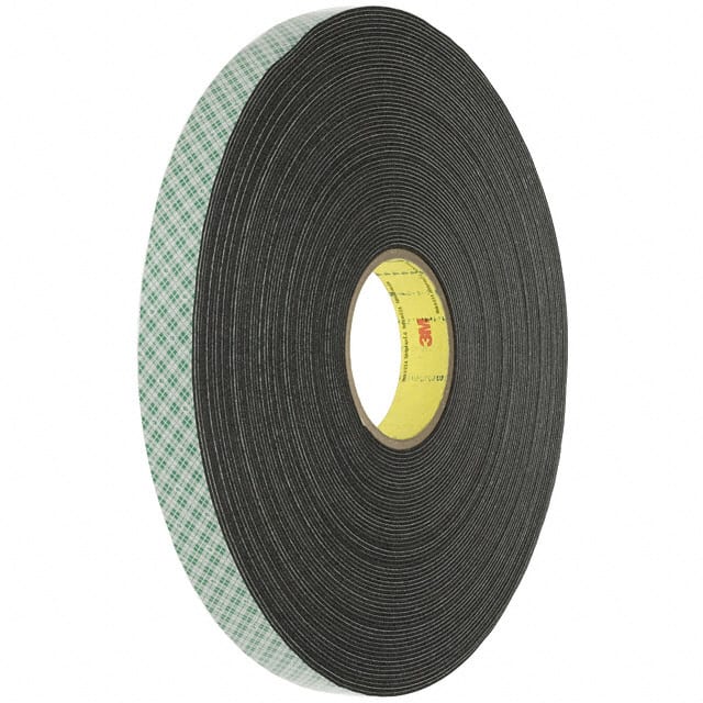 4416B-1"X36YD TAPE DBL COATED BLACK 1"X 36YDS