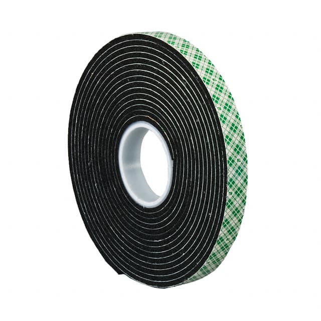 1/2-5-4408B TAPE DBL COATED BLACK 1/2"X 5YDS