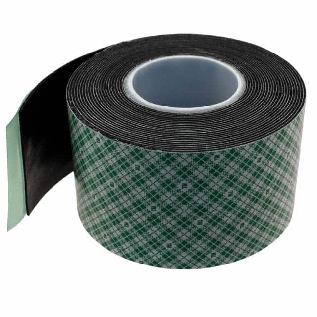 2-5-4432B TAPE DBL COATED BLACK 2"X 5YDS