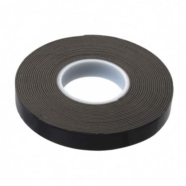 1/2-5-4949 TAPE DBL COATED BLACK 1/2"X 5YDS