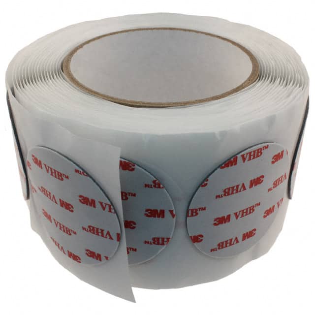 3M-4941-2.000-DISCS TAPE DBL COATED GRY 2" DIA 100PK