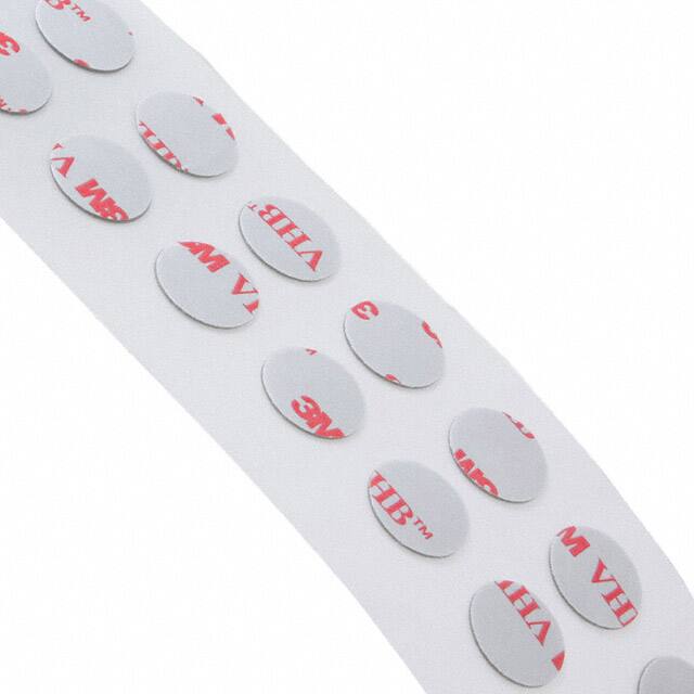 3M 4936 CIRCLE-0.5"-250 TAPE DBL COAT GRY 1/2" DIA 250PK