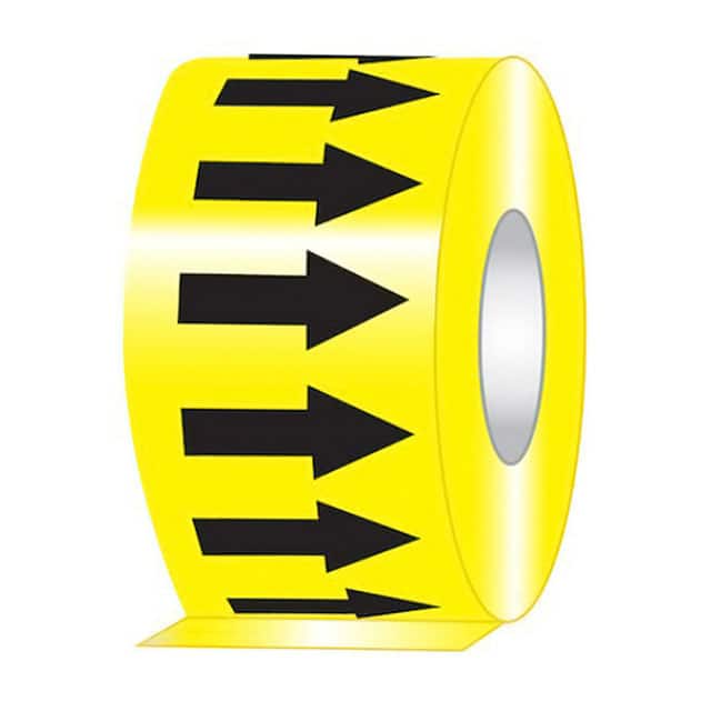 PPMR2X54BY ARROW TAPE 2"X54' BLK/YELLOW,RL