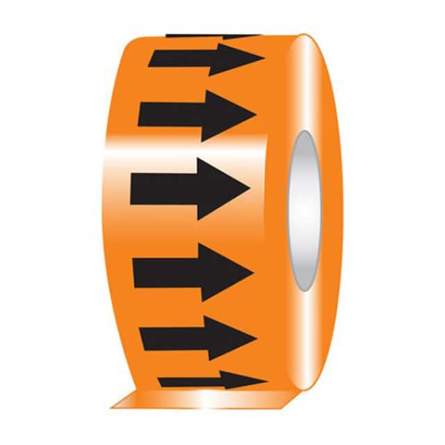 PPMR1X54BO ARROW TAPE 1"X54' BLK/ORANGE,RL
