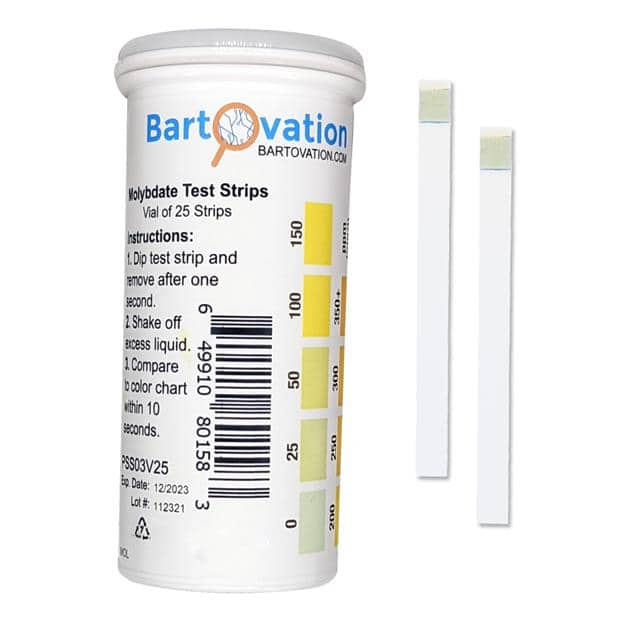 PSS03V25 The Molybdate test strip detects