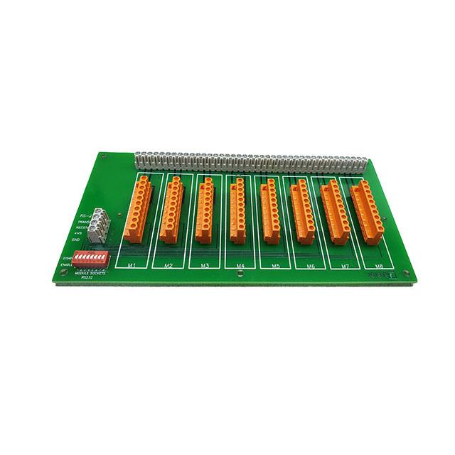 BP-8/232 MOUNTING BOARD, 8 MODULE, RS-232