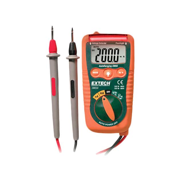 DM220 MULTIMETER, MINI POCKET W/BUILT-