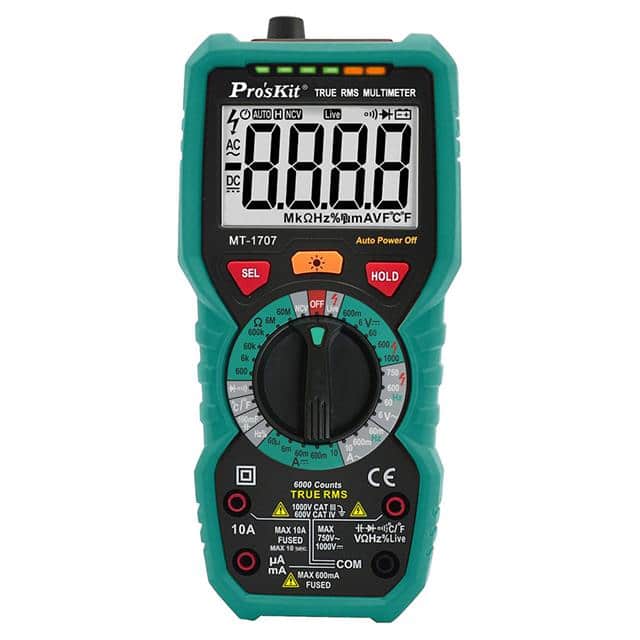 MT-1707 3-5/6 TRUE-RMS MULTIMETER