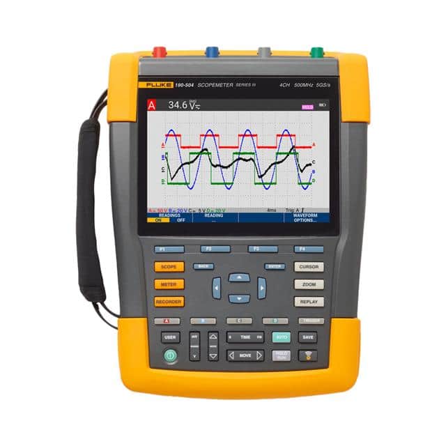 FLUKE-190-504-III-S SCOPEMETER 4CH 500MHZ COLOR SCC