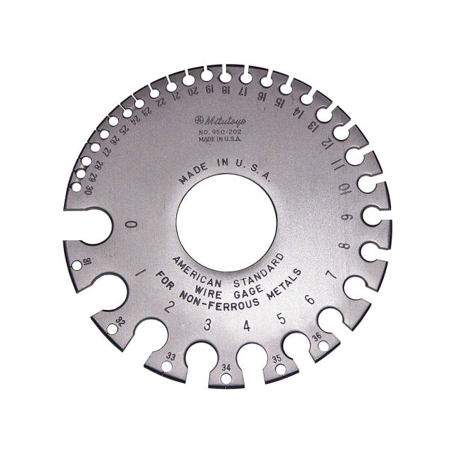 950-202 WIRE GAGE, STANDARD WIRE 0 TO 36