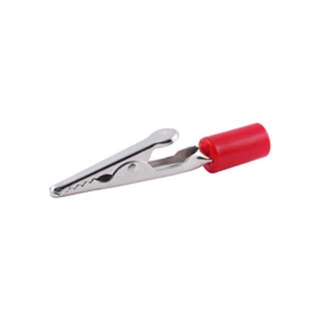 72-185-2 ALLIGATOR CLIP STEEL  W/RED INSU