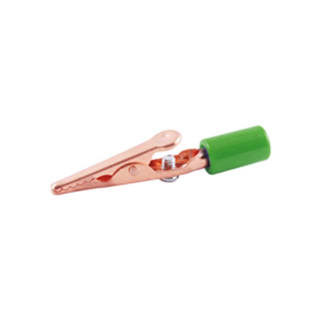 72-150-5 ALLIGATOR CLIP COPPER W/GREEN IN