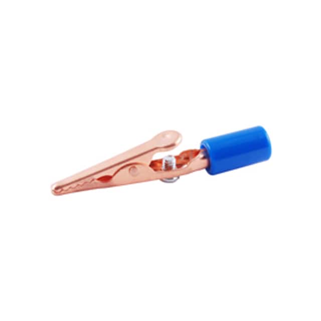 72-150-6 ALLIGATOR CLIP COPPER W/BLUE INS