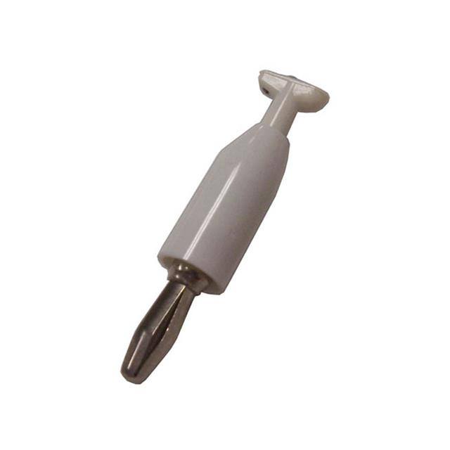 8102WTE TERMINAL CLIP WHITE BANANA PLUG
