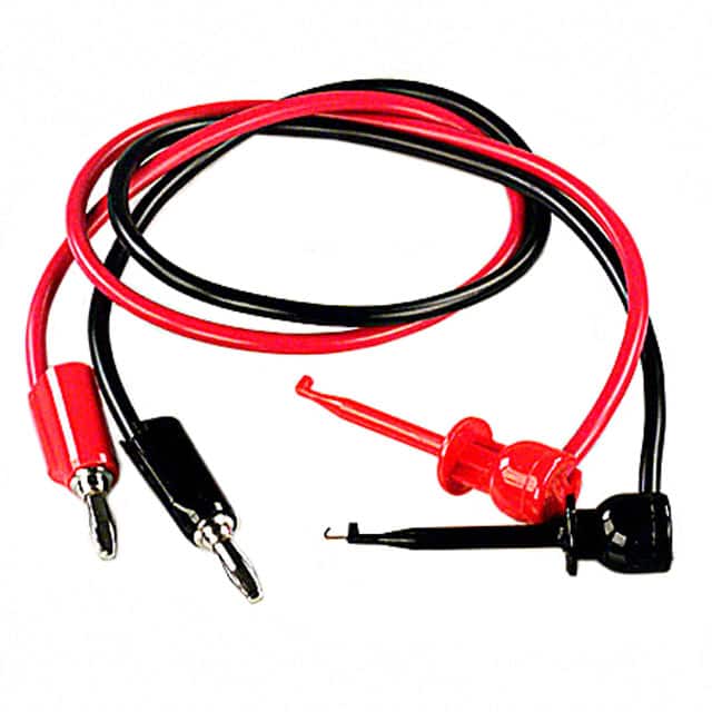 601W-18 R/B TEST LEAD BANANA/GRABBER 18" 2PC
