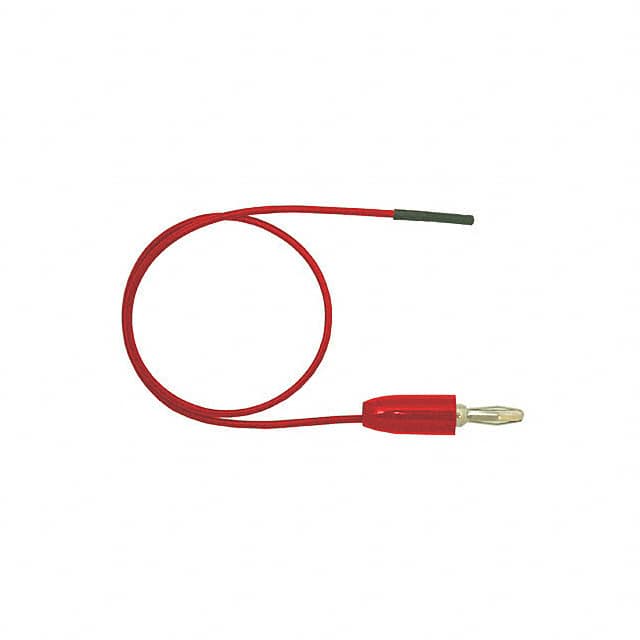 9166-24 RED TEST LEAD BANANA TO SOCKET 24"