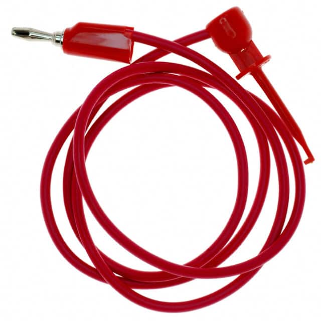 601W-36RED TEST LEAD BANANA TO GRABBER 36"