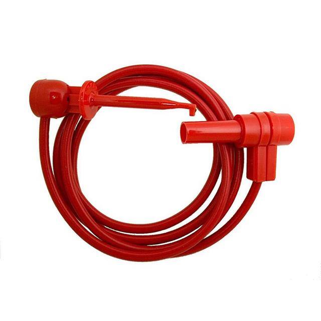 633W-48 RED TEST LEAD BANANA TO GRABBER 48"
