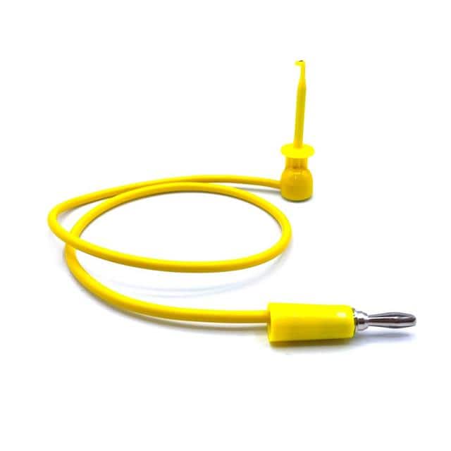 601W-60YEL TEST LEAD BANANA TO GRABBER 60"