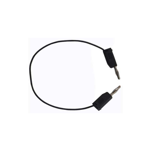 9922-8BLK TEST LEAD BANANA TO BANANA 8"