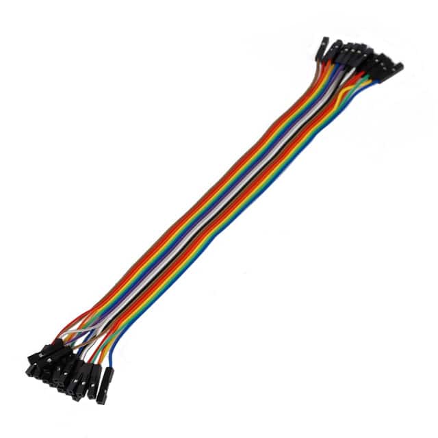 MIKROE-2310 RIBBON CBL 16-WIRE FEM/FEM 20CM