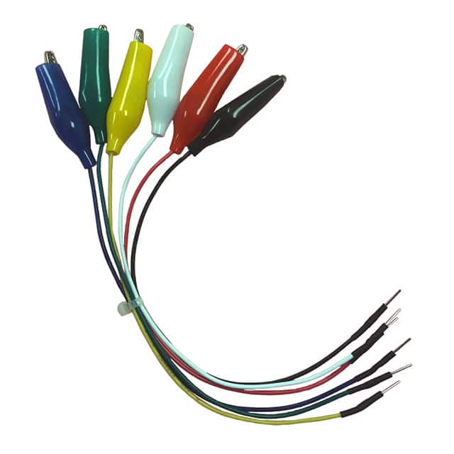 TW-AM-6 TEST LEAD GATOR TO TIP PLUG 8"