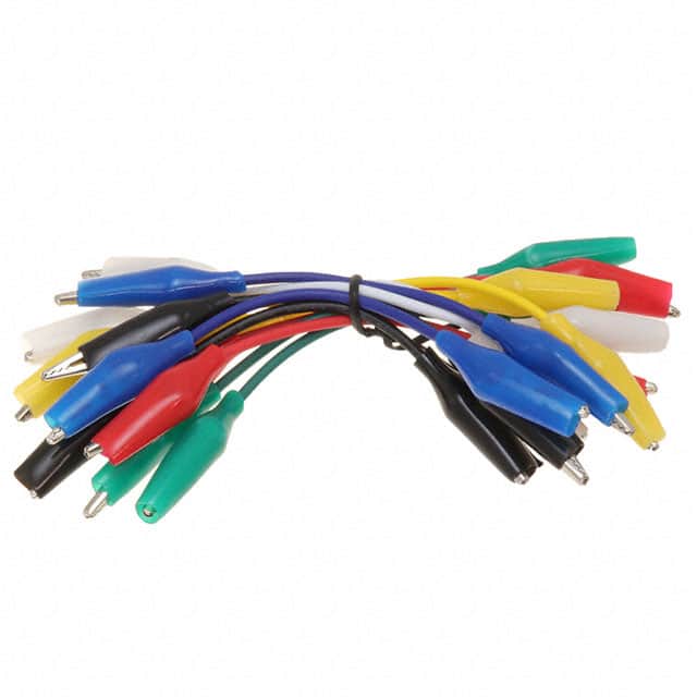 1592 SHORT ALLIGATOR TEST LEAD 12PK