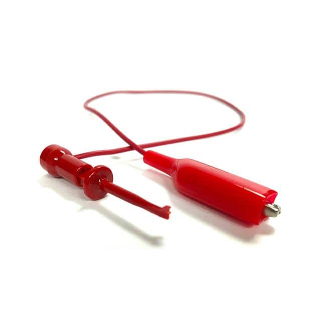 229XM-12RED TST LEAD GATOR TO MICRO HOOK 12"