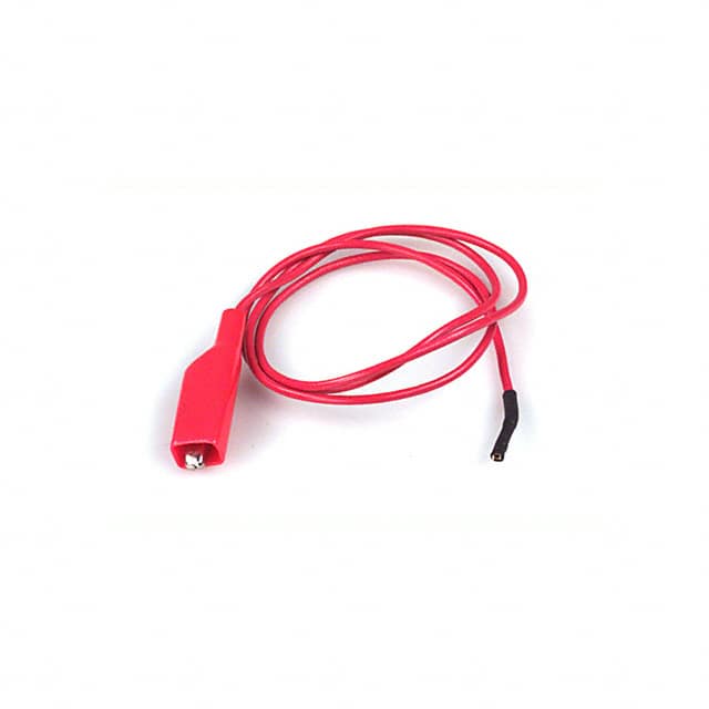 9173-24 RED TEST LEAD GATOR TO SOCKET 24"