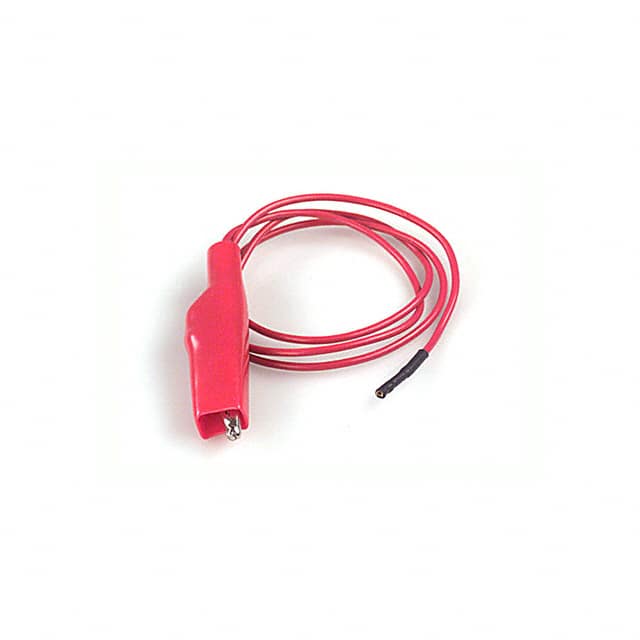 9172-24 RED TEST LEAD GATOR TO SOCKET 24"