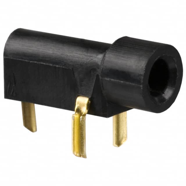 350180 CONN TIP JACK SOLDER BLACK