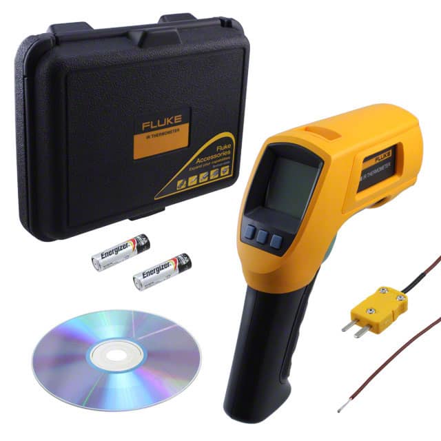 FLUKE-566 THERMOMETER IR W/PROBE MENU& MEM