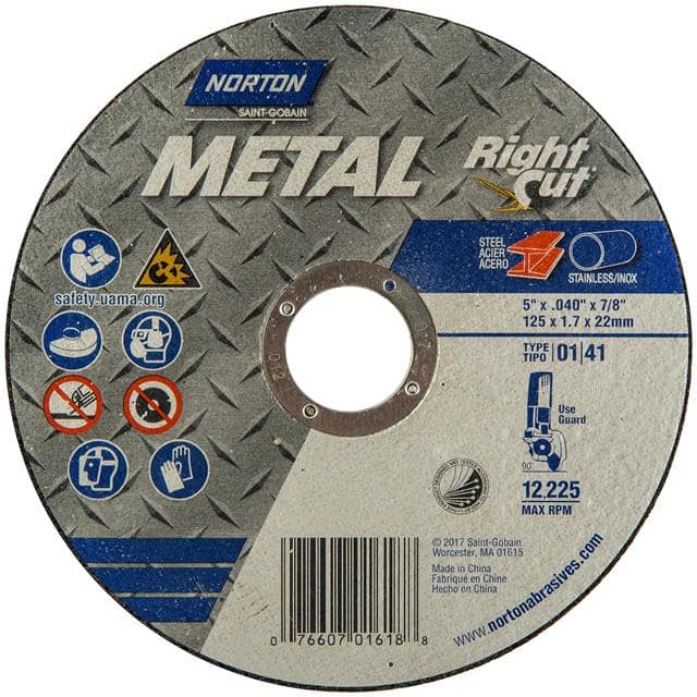 07660701618 5 x 0.040 x 7/8 In. Metal RightC