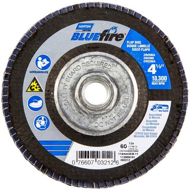 07660703212 4-1/2 x 5/8-11 In. BlueFire Fibe