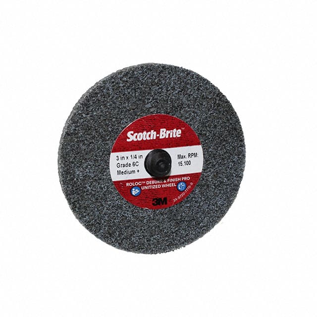 DP-UR-3"X1/4"-NH 6C MED+ UNITIZED WHEEL SCOTCH BRITE ROLC